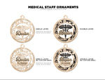 Wood Engraved Doctor Ornament