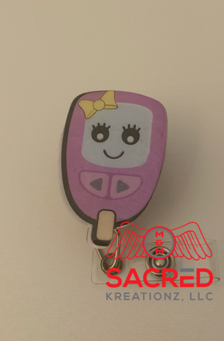 Badge Reel: Glucometer