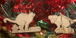 Funny Cat and Dog Ornament